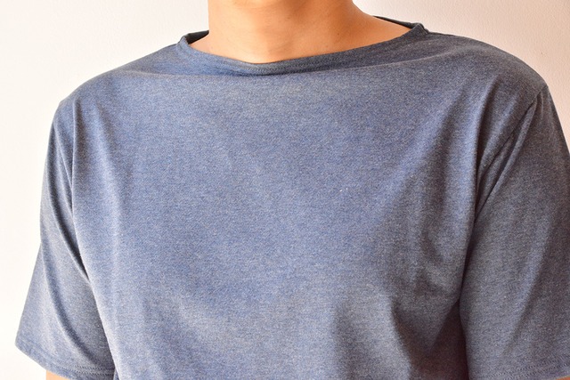 セントジェームス SAINT JAMES 薄手無地シャツ半袖(PIRIAC)INDIGO