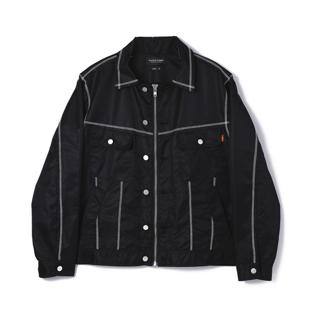 PLATEAU STUDIO 24SS Type P Nylon Jacket (Black)