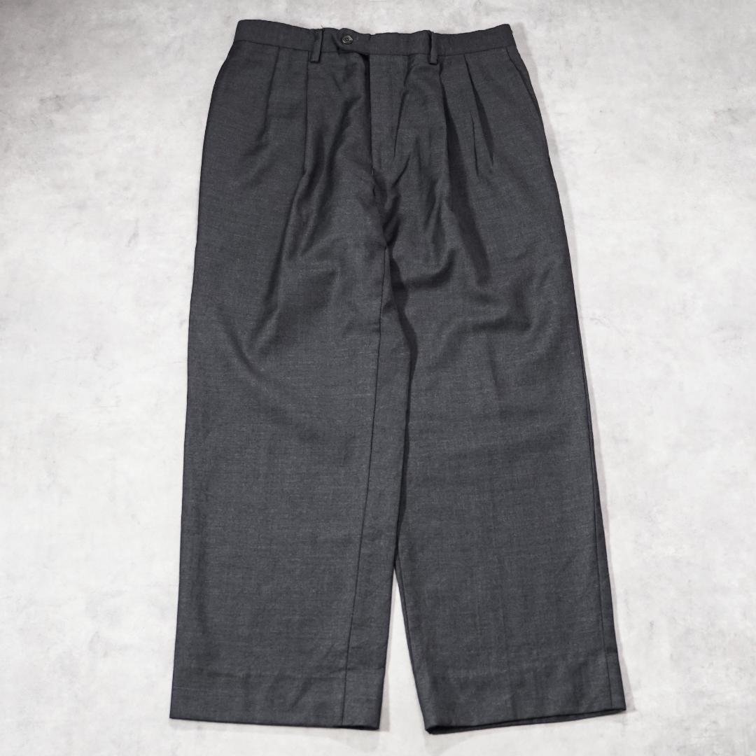 ローレン ラルフローレン W31 スラックス ボトム 古着 紺 21521