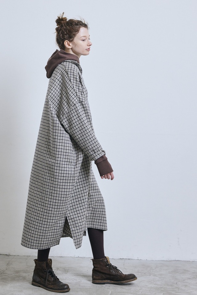 g_626  WOOL CHECK SKIPPER ONE PIECE
