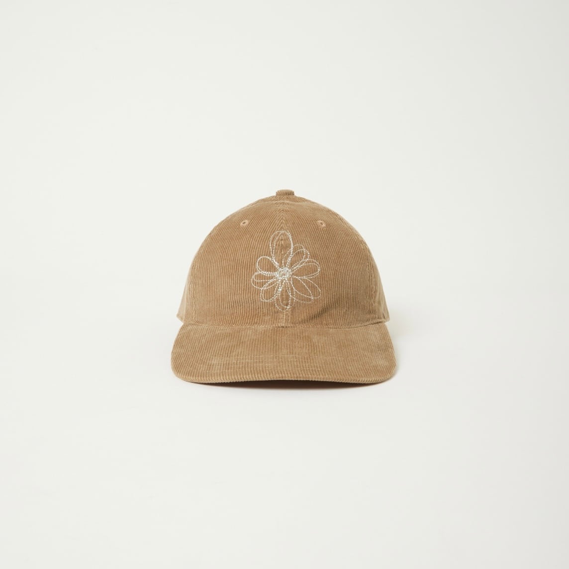 Hand Stitch corduroy Flower Cap