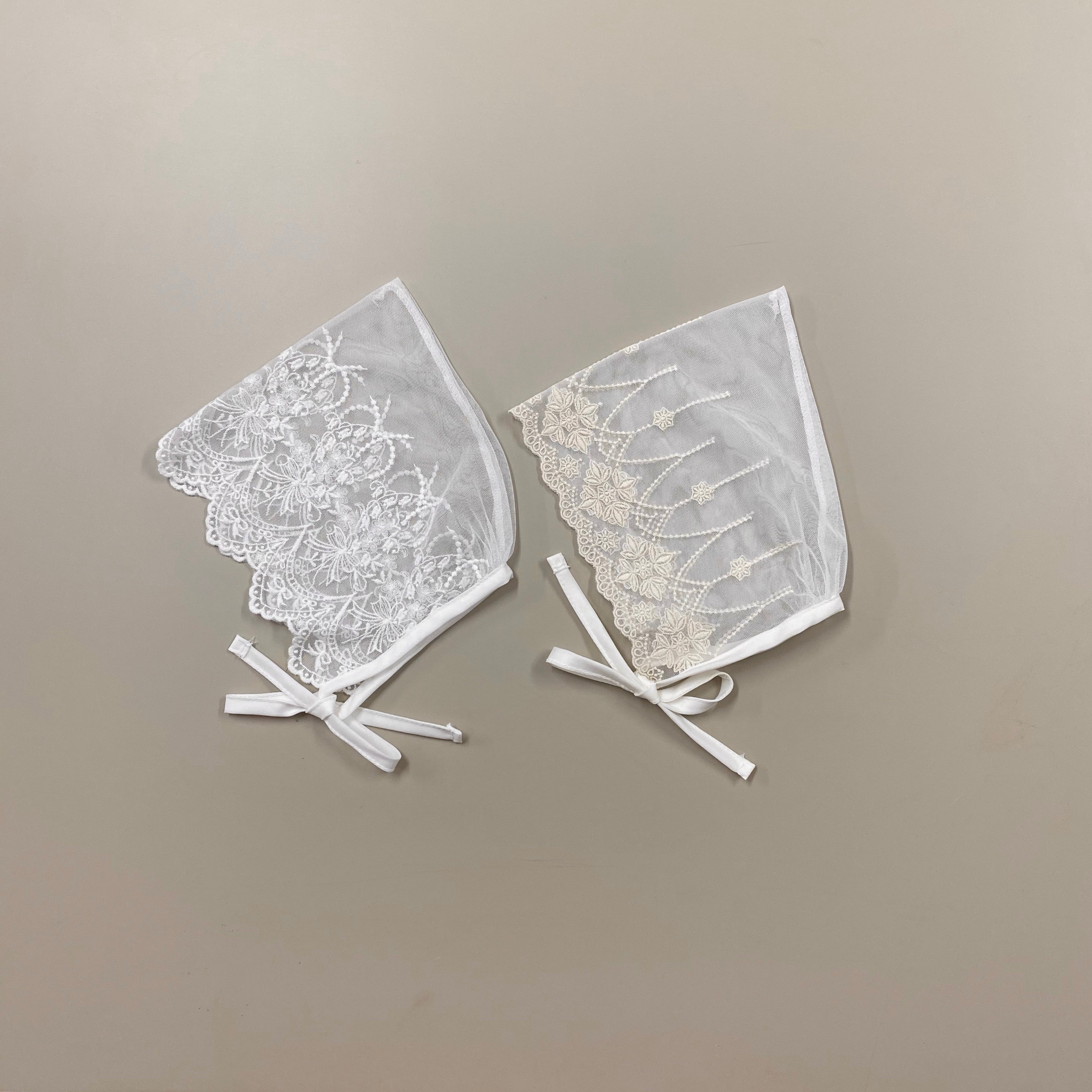 [即納 / season off sale] baby lace bonnet