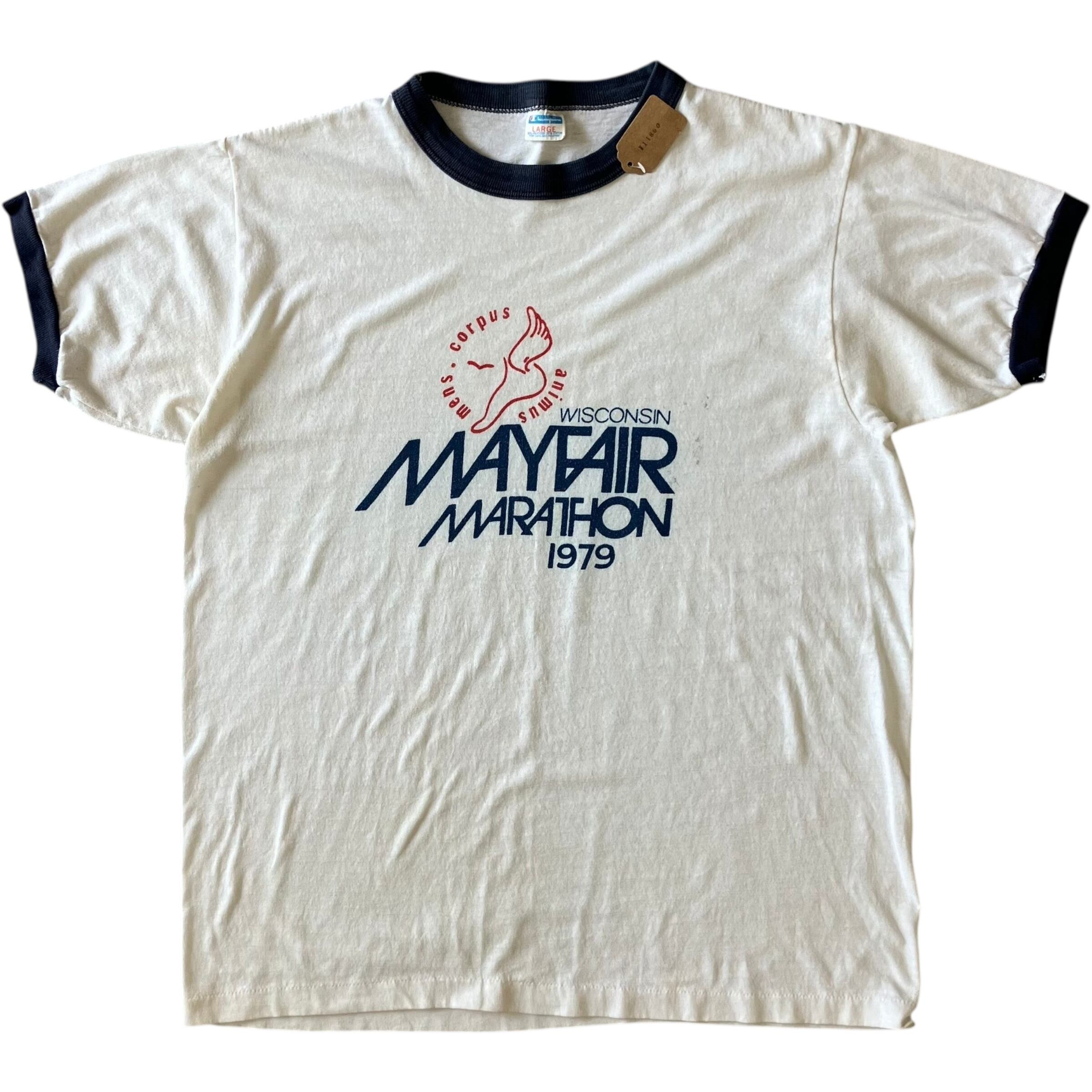 《L》champion 70s vintage バータグ リンガーTee ウイングフット プリント No.2320