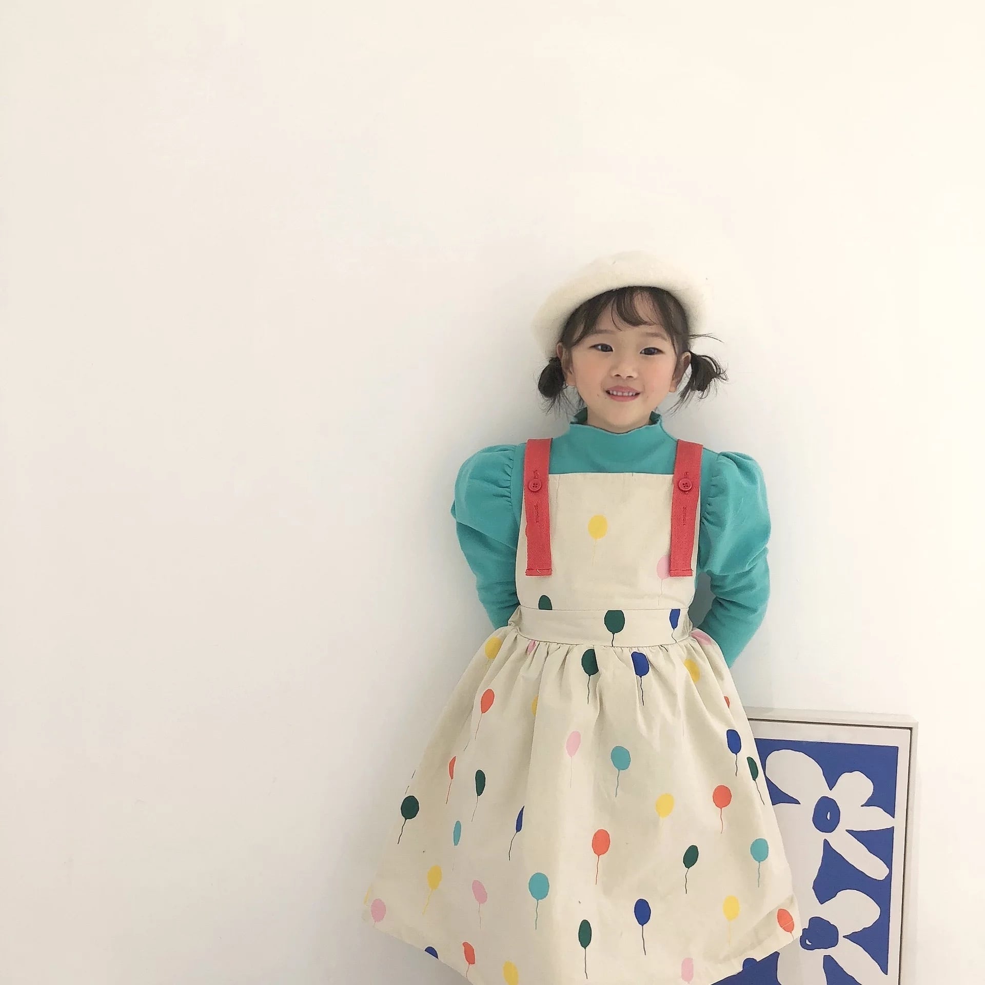 【即納】風船柄のワンピース｜海外子供服｜韓国子供服