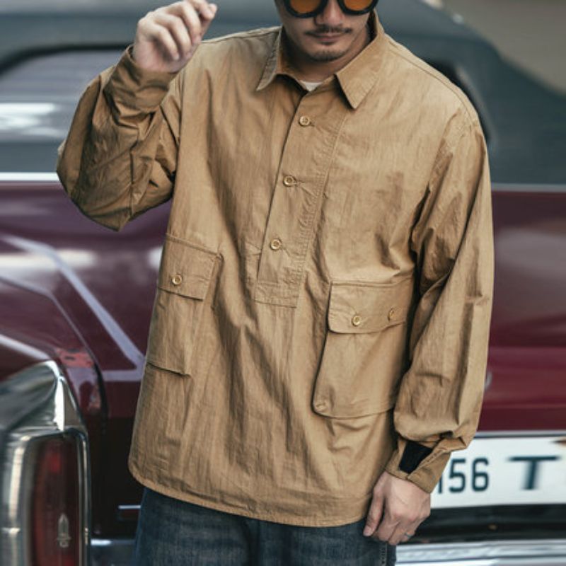 Vintage like shirt jacket M11605
