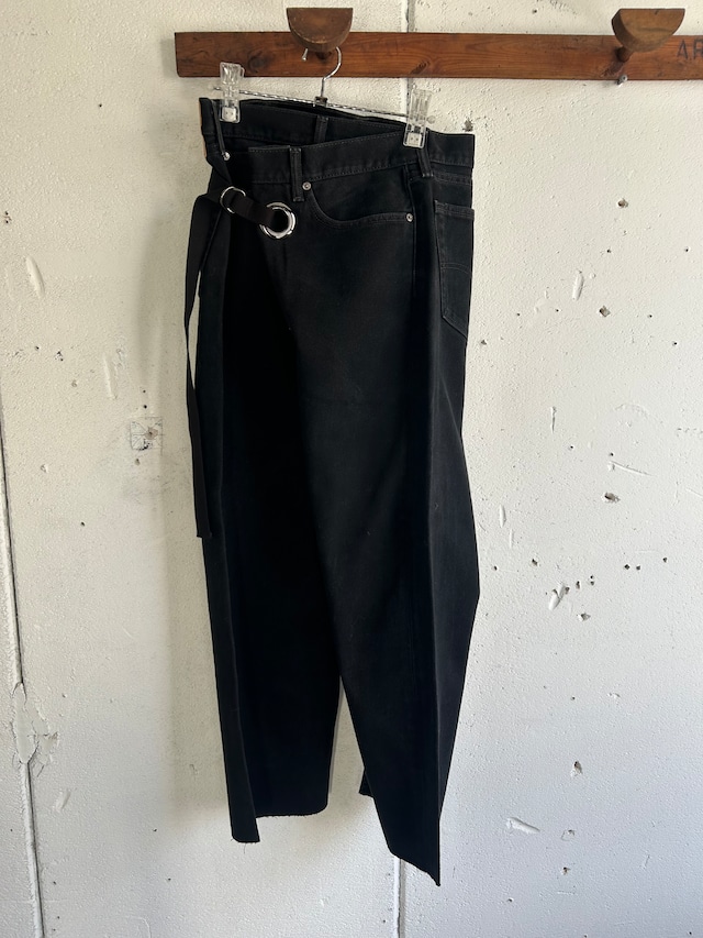 nvetokki remake wrap denim pants