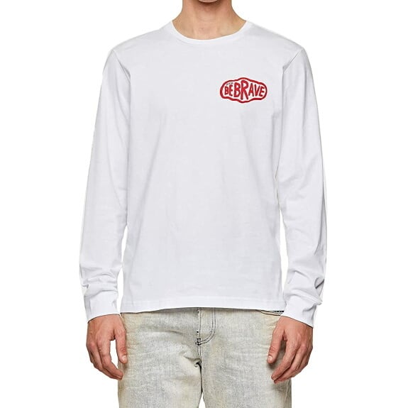 DIESEL ディーゼル Tシャツ 長袖 プリント Tシャツ ロンT メンズ　T-DIEGO-LS-K24 WHITE 2021年秋冬モデル |  BEES HIGH powered by BASE