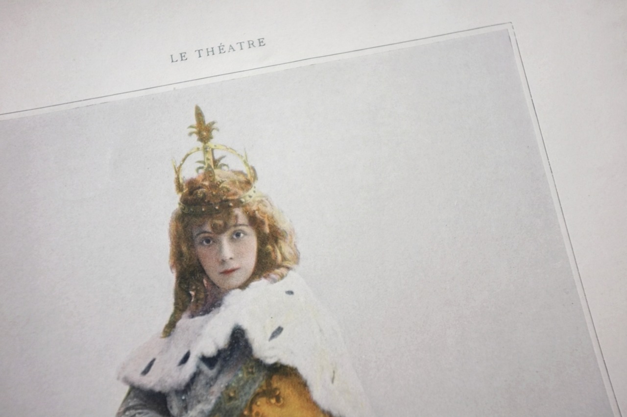 1900s Le Théâtre フランス ベルエポック的女優たちのポートレート Amélie Diéterle アンティーク