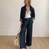 Libre Denim Straight Pants F0597