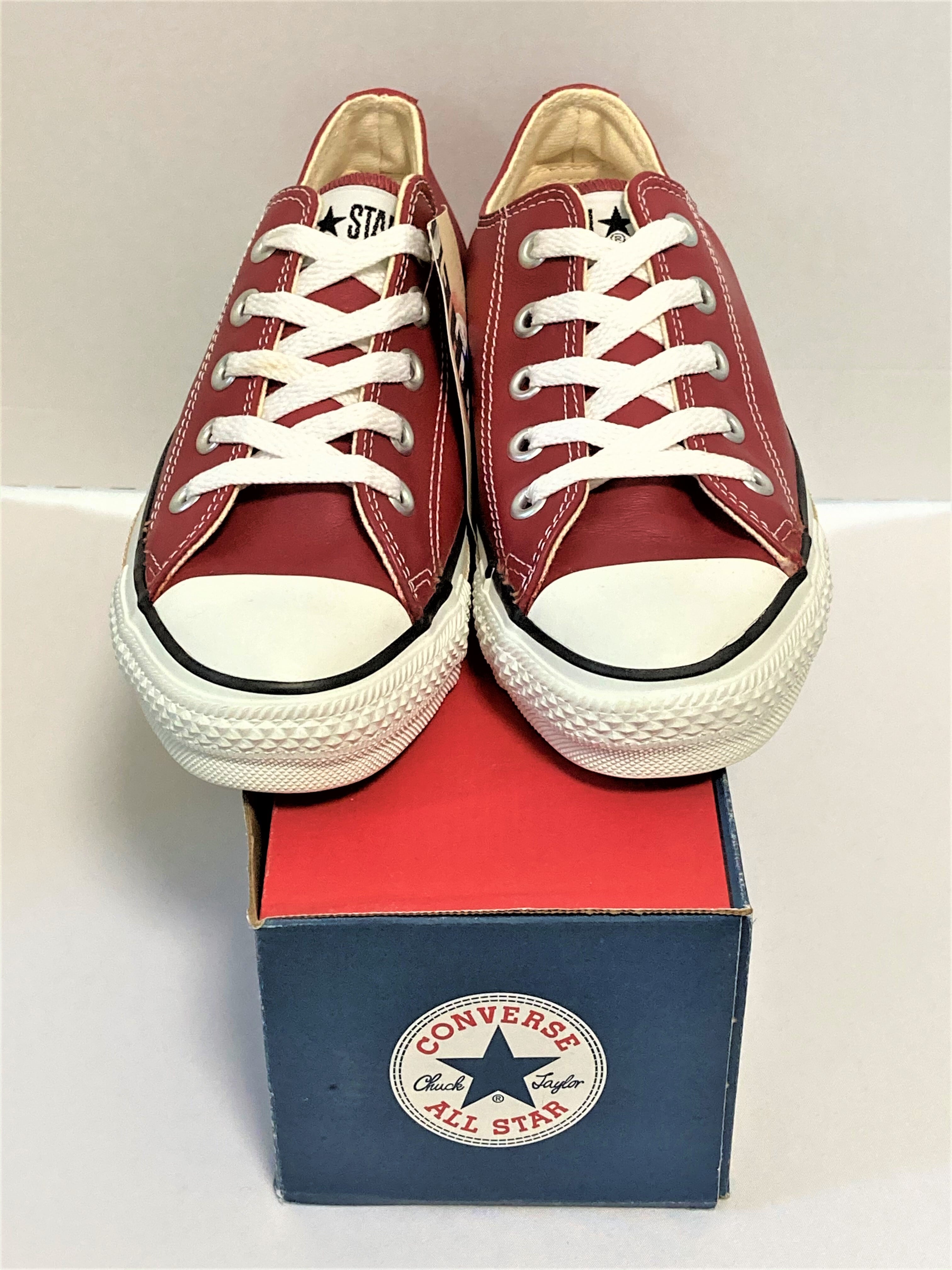 converse（コンバース） ALL STAR LEATHER （オールスター レザー）4 23cm 赤 90s USA 2011 |  freestars powered by BASE