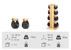 SWING Tower Set　Walnut/Black 2,4,6,8kg