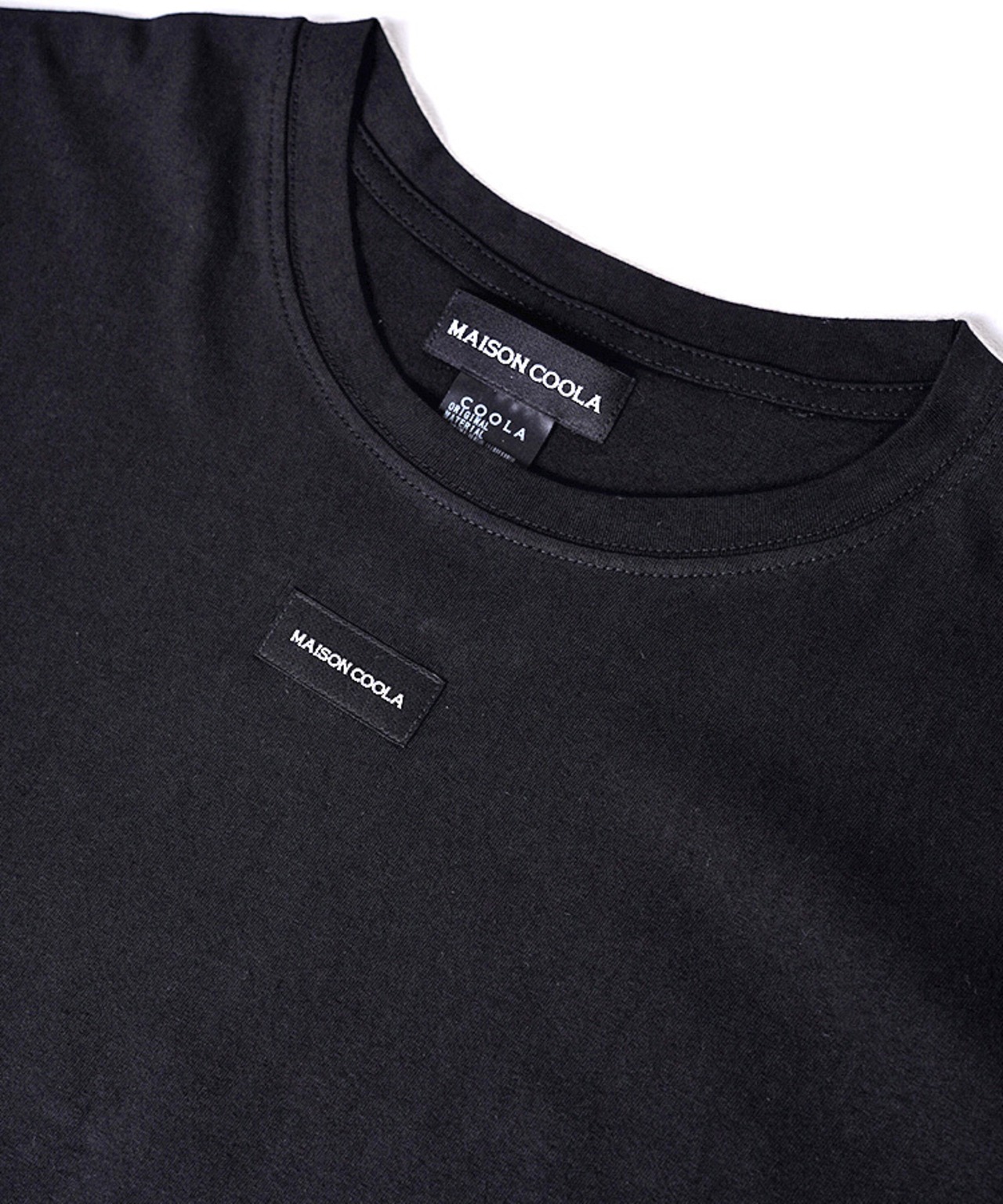 COOLAヴィンテージレースヘムTシャツ (BLACK)　CQ-48126