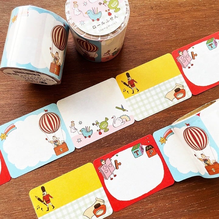 【限定品】スタンプマルシェ 5周年記念・ロールふせん SM01