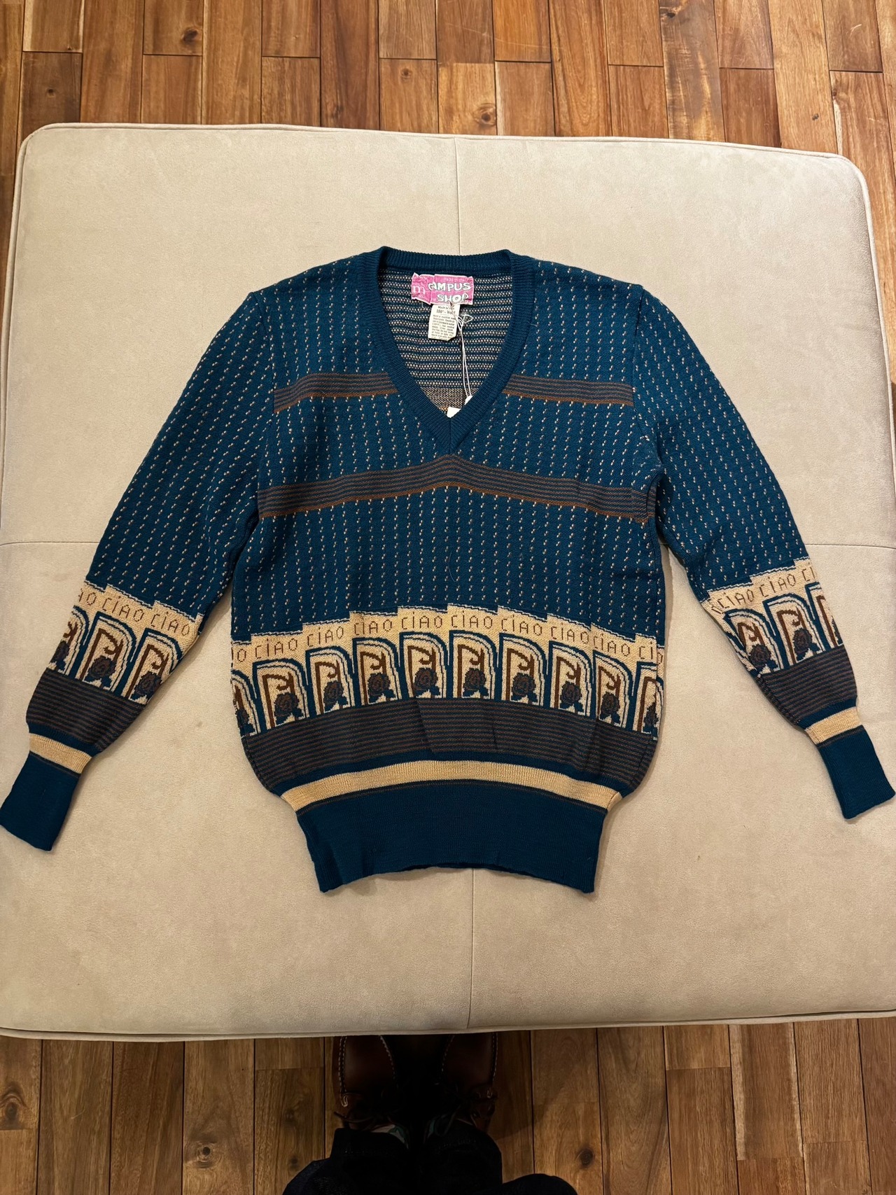 CAMPUS SHOP イタリアンVネックニット