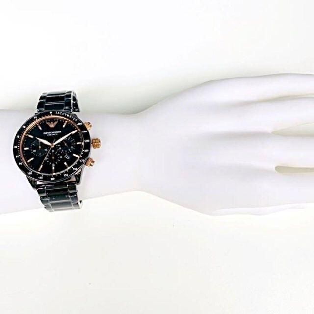 新品】エンポリオアルマーニ腕時計メンズセラミックブラックAR70002