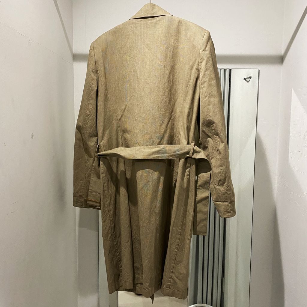 GIVENCHY ジバンシー グレンチェック トレンチコート ベージュ size40