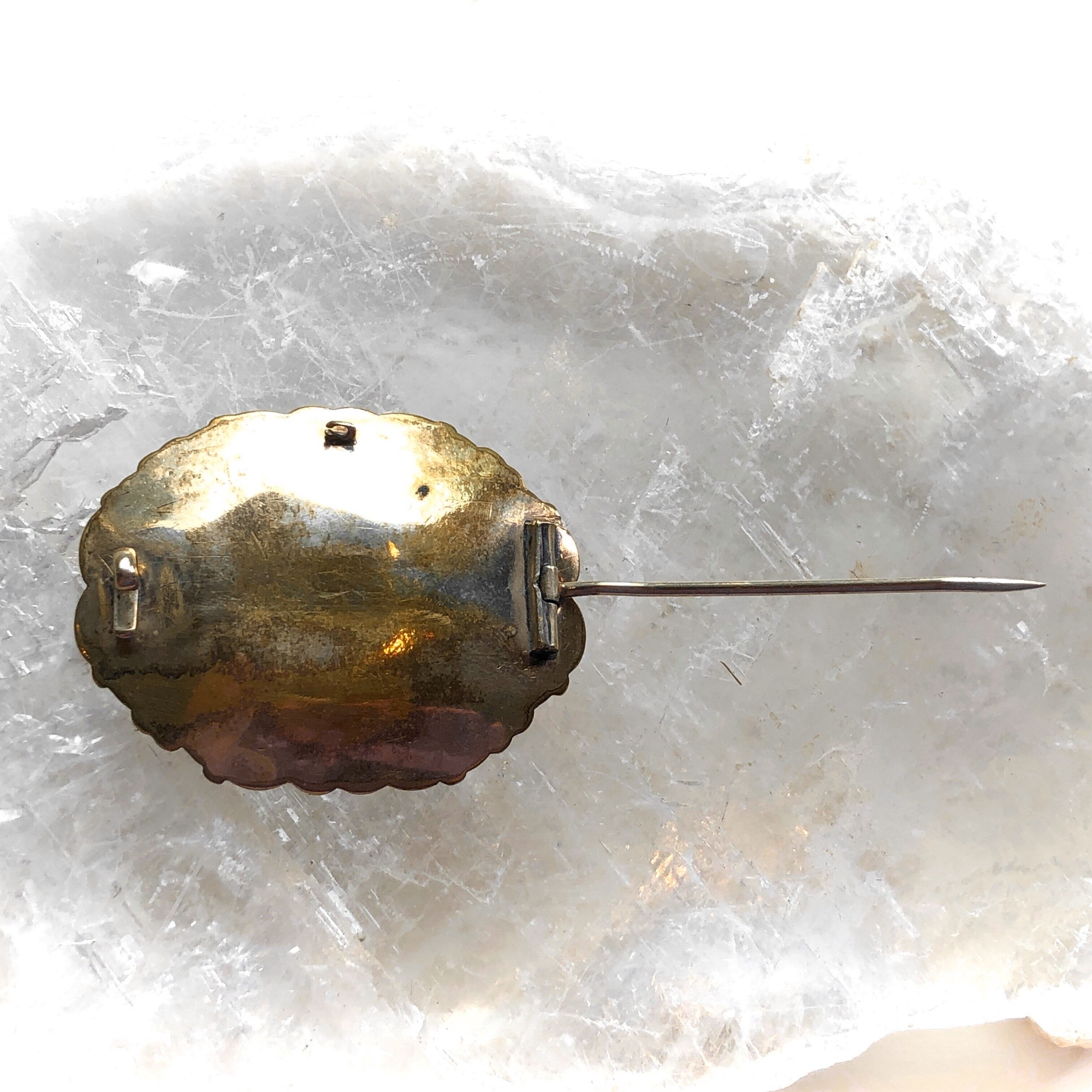 遺髪入りモーニングブローチ | メルキュール骨董店