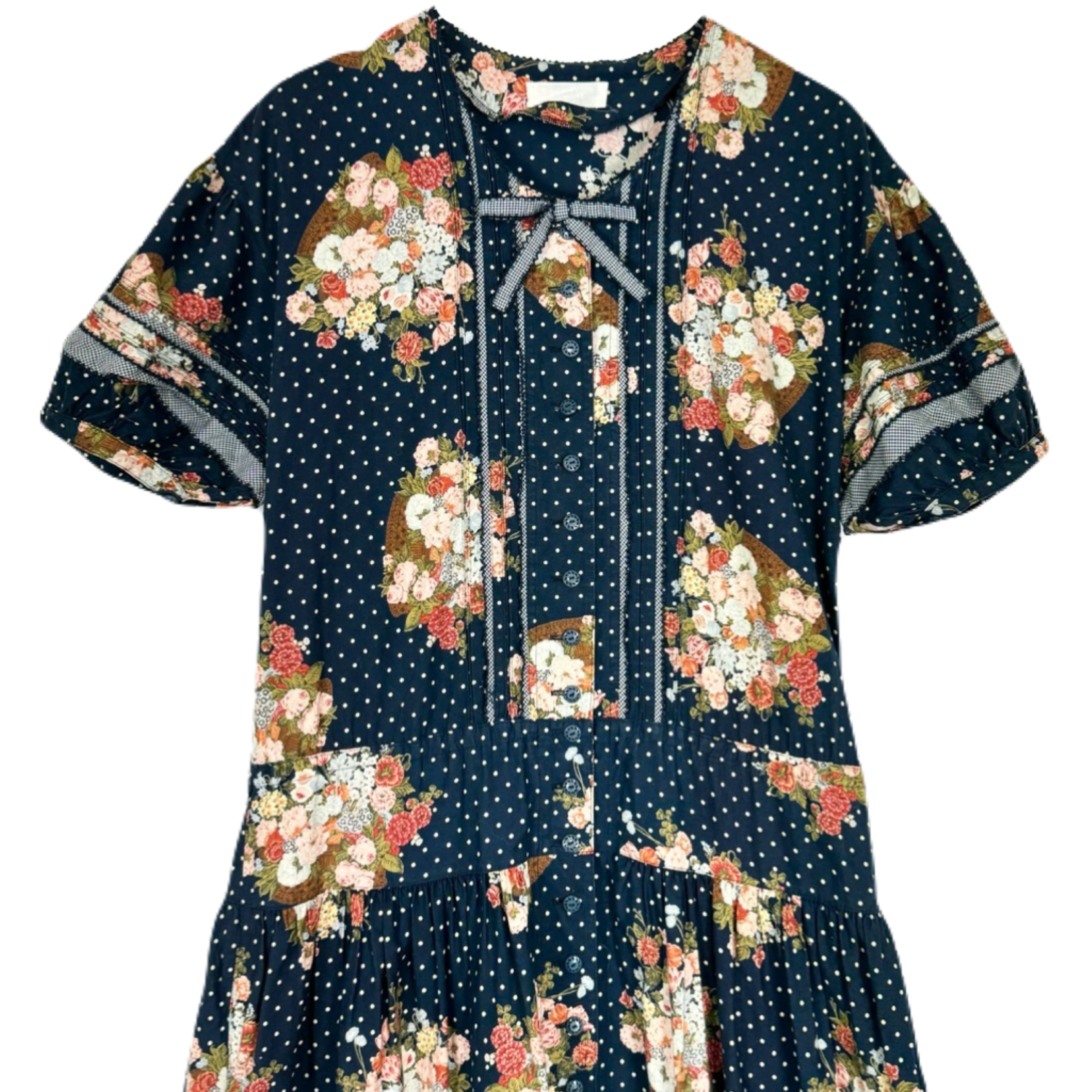 PINKHOUSE ドット花柄ワンピース | ピンクハウス古着 専門店 lachambre