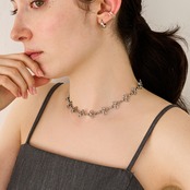 再入荷*stainless blossom choker necklace SN099