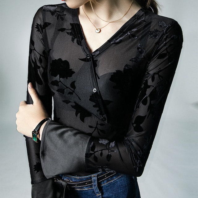 ベルノワール シアーラップトップス ds1228