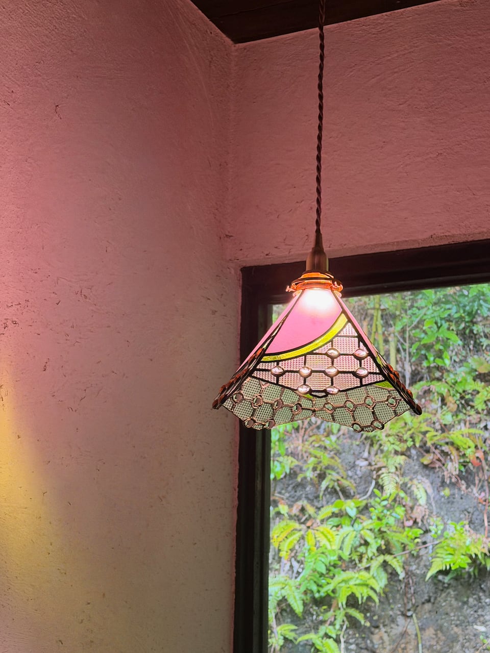 [新作・限定色]Kシェード（ステンドグラスの吊りランプ）（ペンダントライト） 01010021