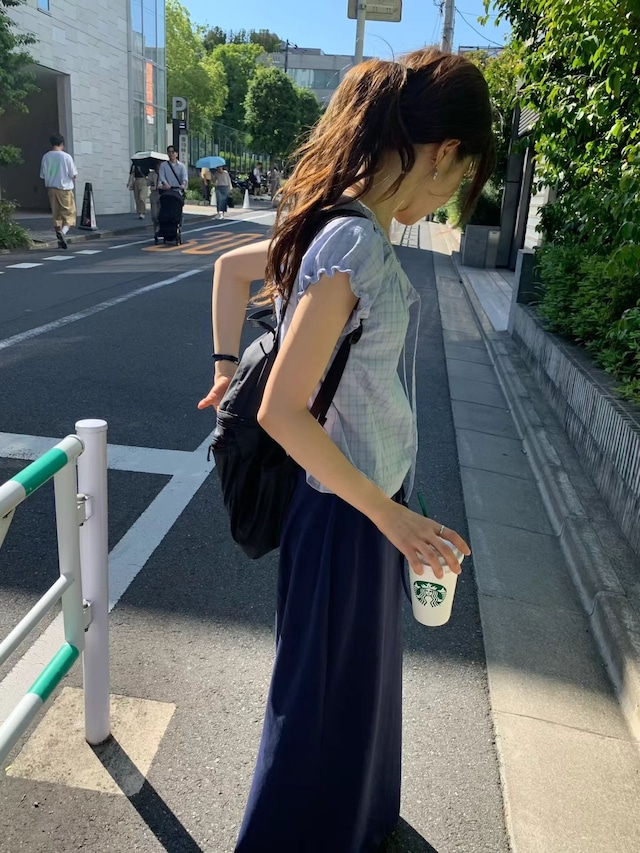 (OUNCE) airy maxi skirt / 4color