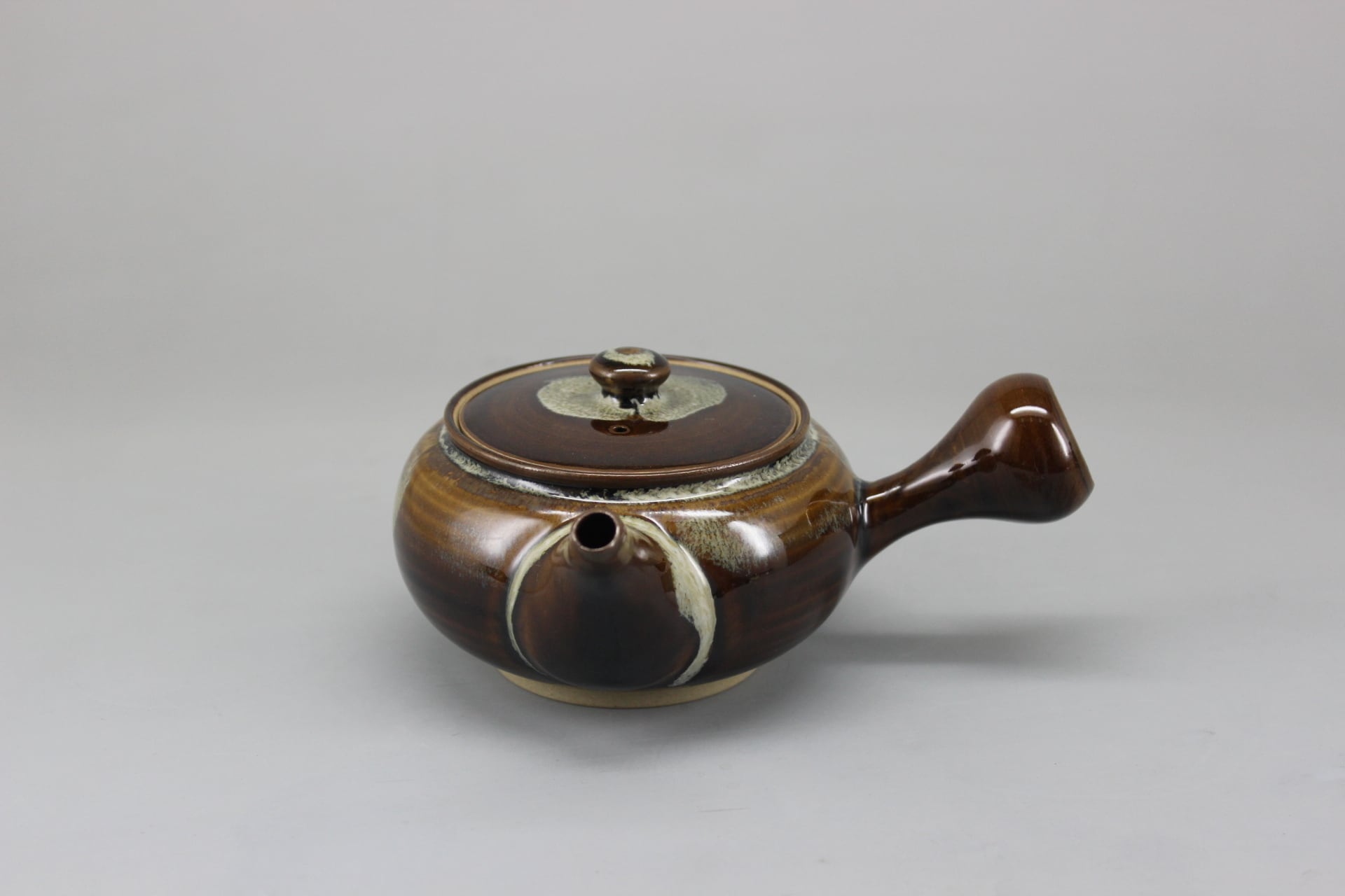 母」 大樋焼 双耳 飴釉 古壺 時代箱 古窯 （225A③）❗️割引