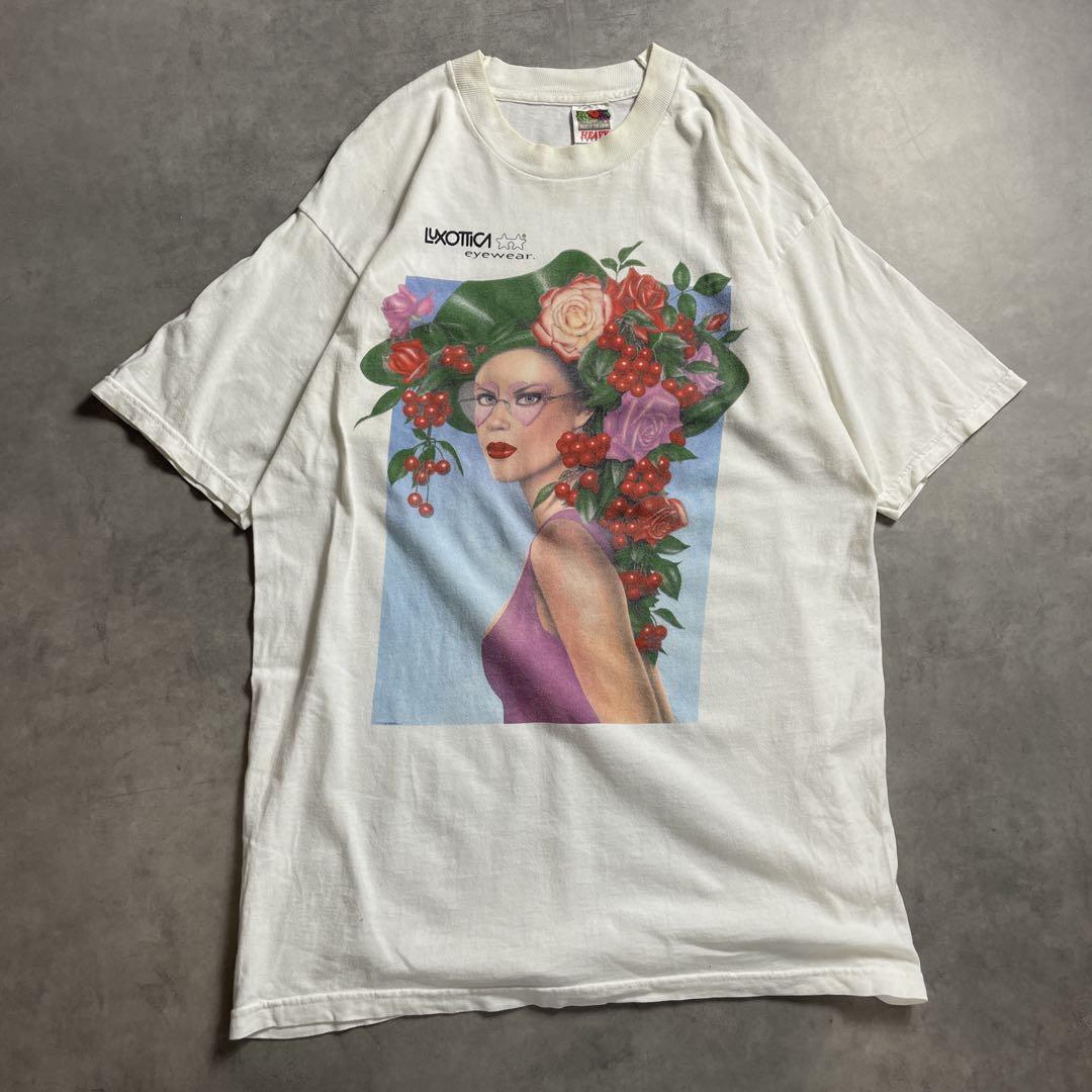 90s USA製 Luxottica アイウェア vintage T-shirt