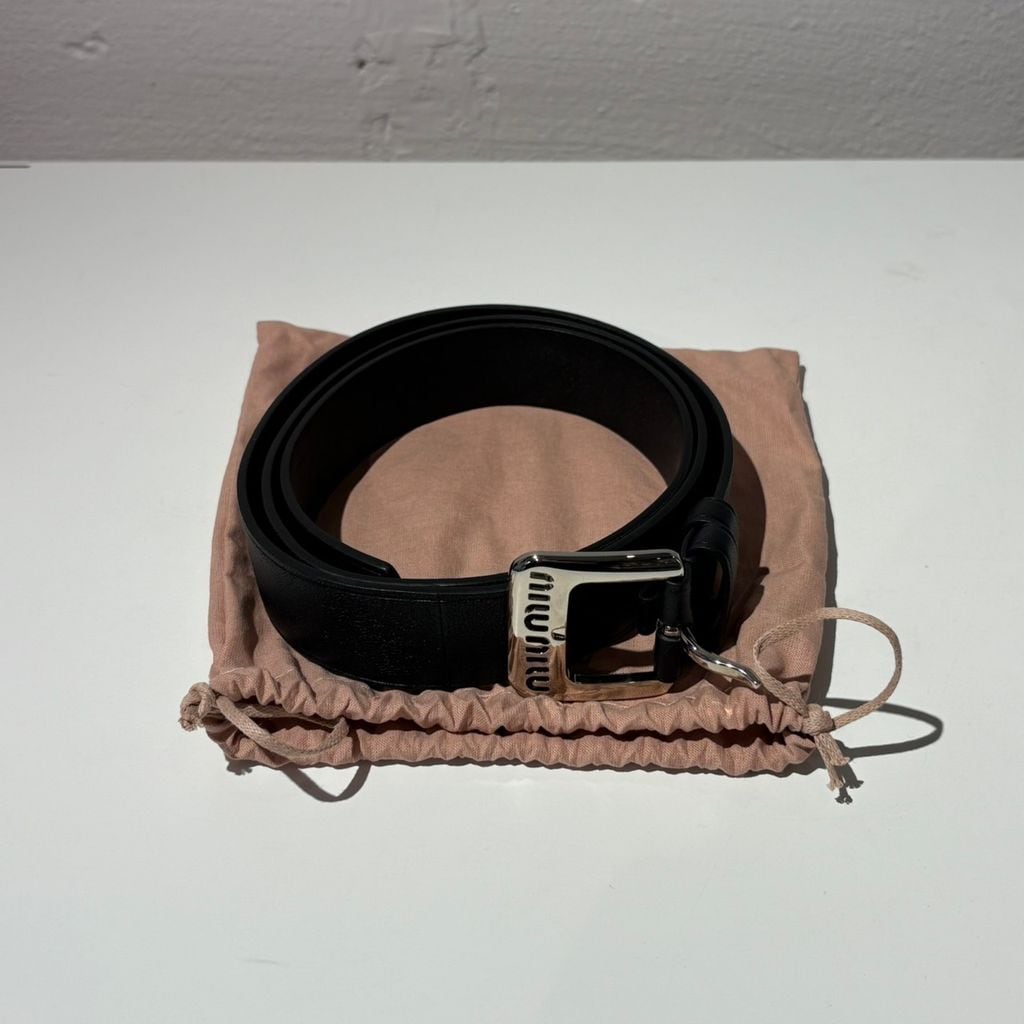 THE ROW ザロウ CLASSIC BELT IN LEATHER ベルト ブラック 黒 レザー