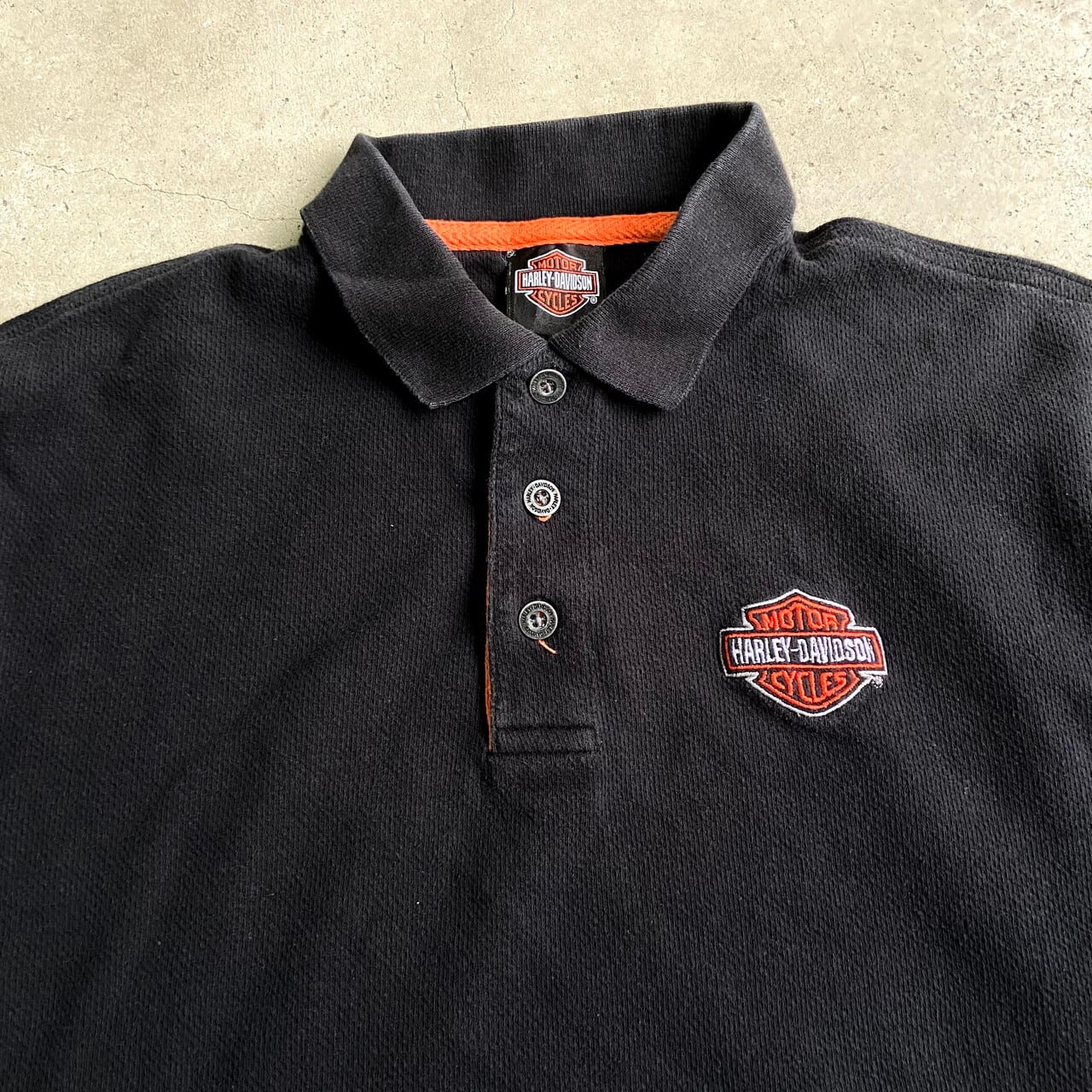 Harley-Davidson ハーレーダビッドソン ワンポイントロゴ刺繍 半袖