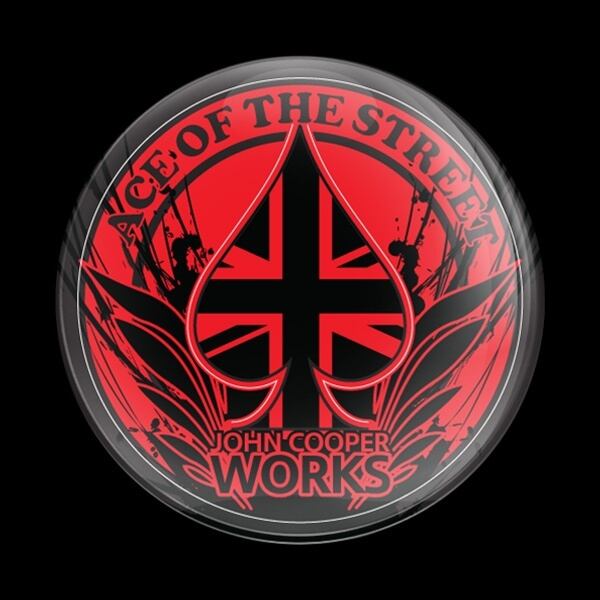 ゴーバッジ(ドーム)（CD0368 - MINI JCW ACE BLACK） - 画像1