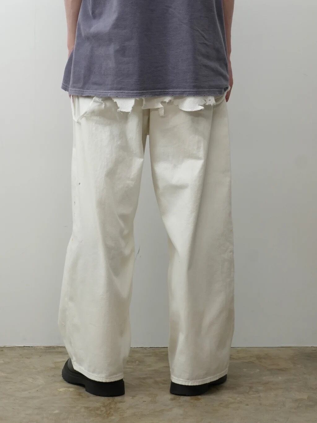 25SS】ANCELLM LIGHT OZ WIDE STRAIGHT DENIM PANTS(WHITE) ANC-PT71 25SS】ANCELLM LIGHT OZ WIDE STRAIGHT DENIM PANTS(WHITE) ANC-PT71