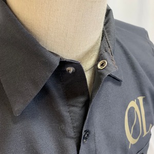 6937  Red kap ワークシャツ　バックプリント　輸入古着　M