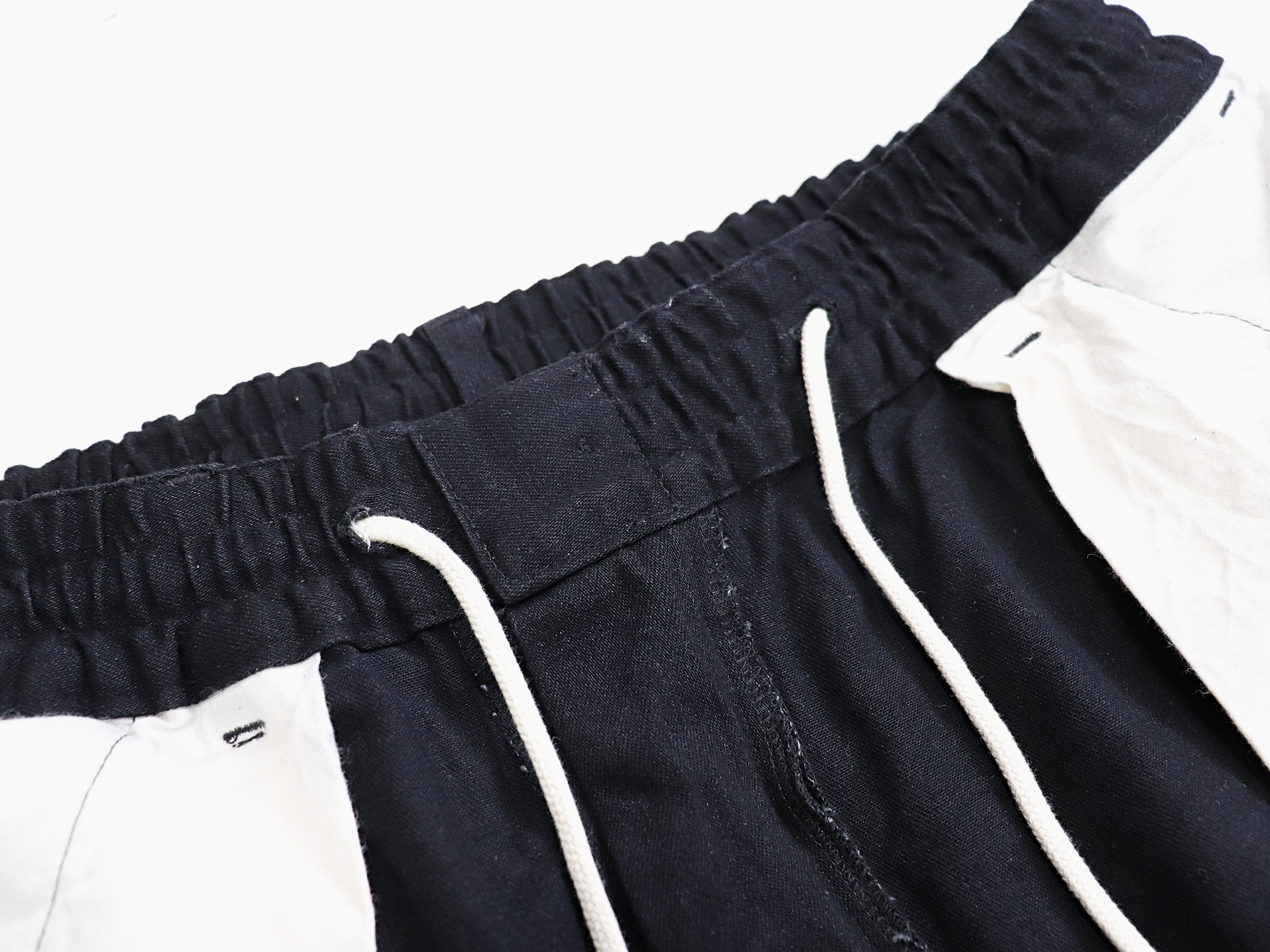 have a good day / DENIM RELAX TROUSER PANTS - BLACK ハブアグッド