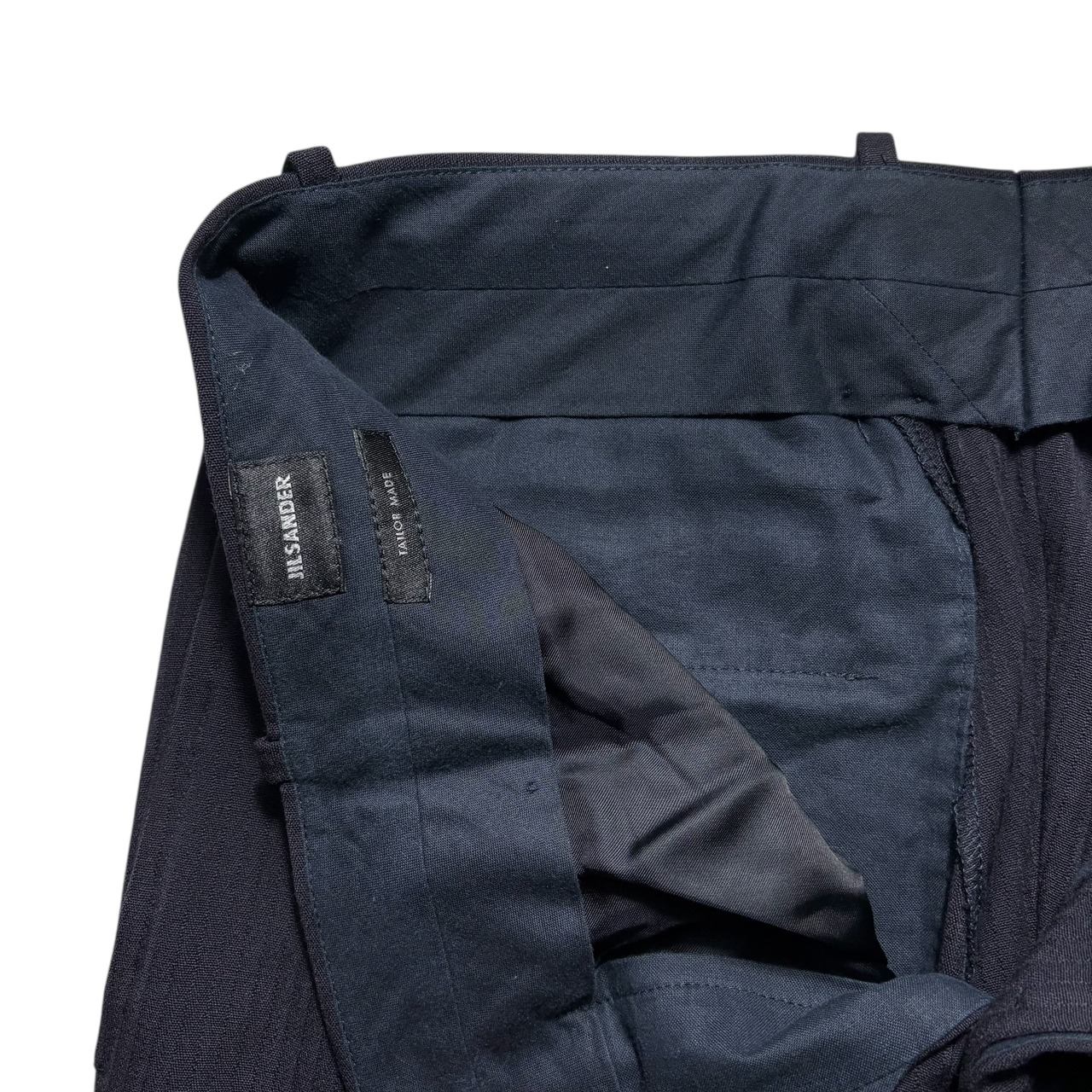 JIL SANDER stripe woven wool suits set-up