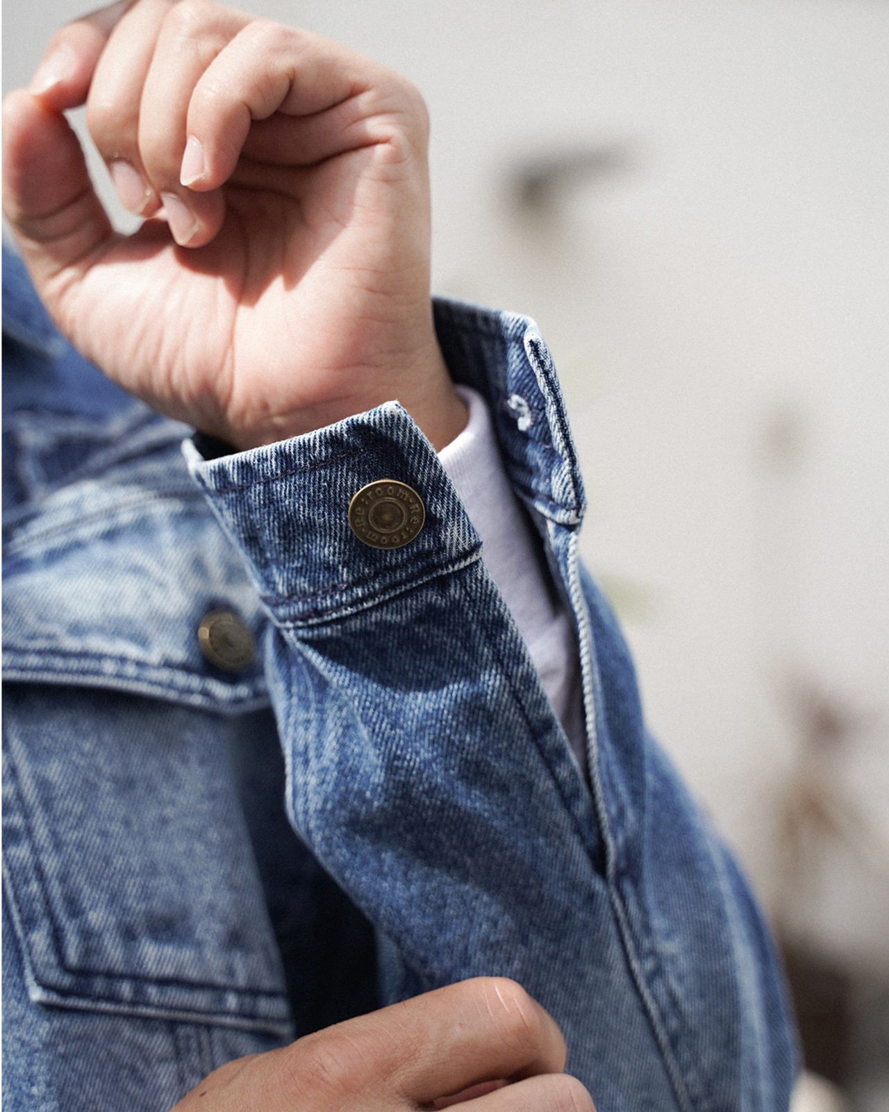 【#Re:room】VINTAGE DAMAGE DENIM JACKET［REJ144］