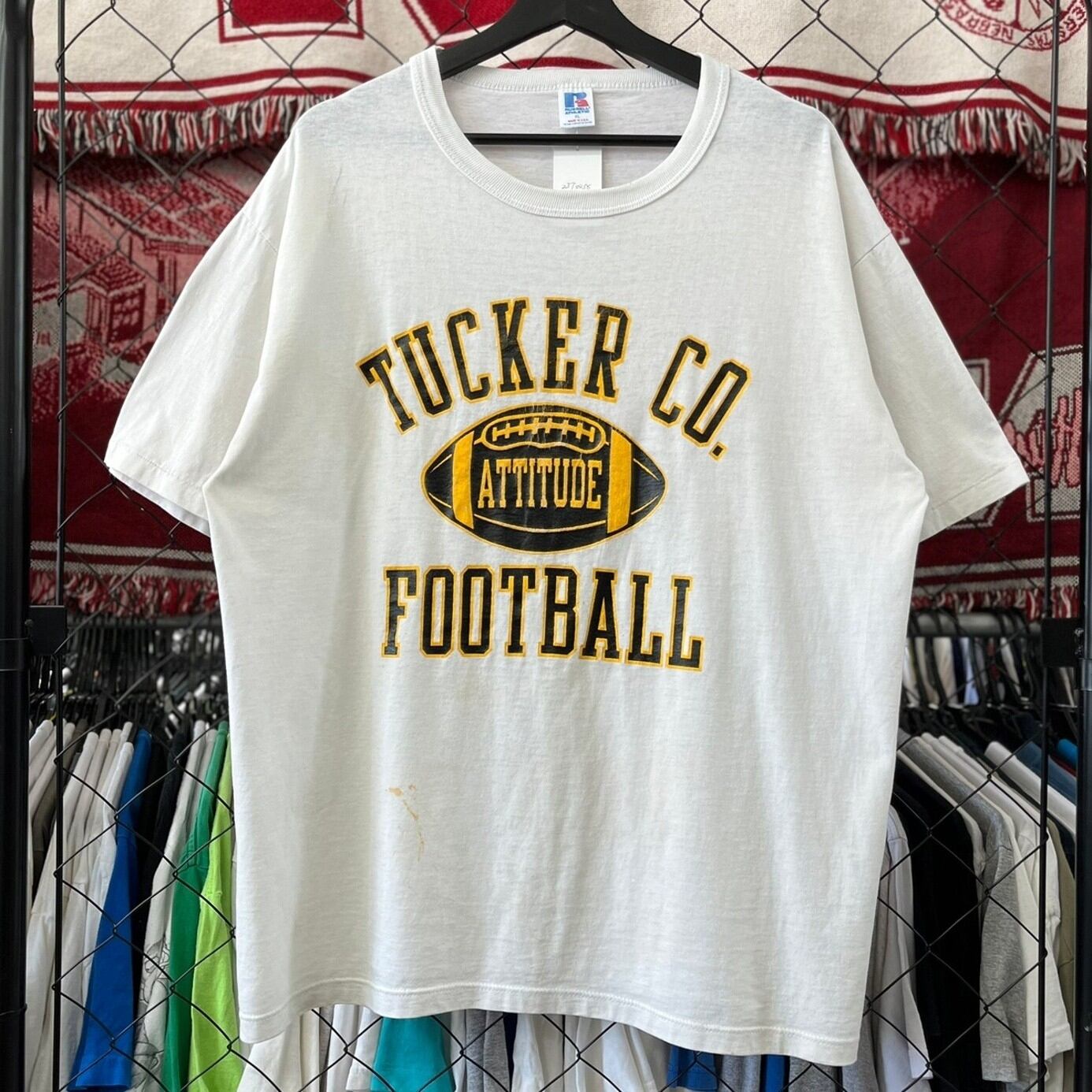 90s USA製 アメリカンフットボール デザインTシャツ チーム系 XL 古着