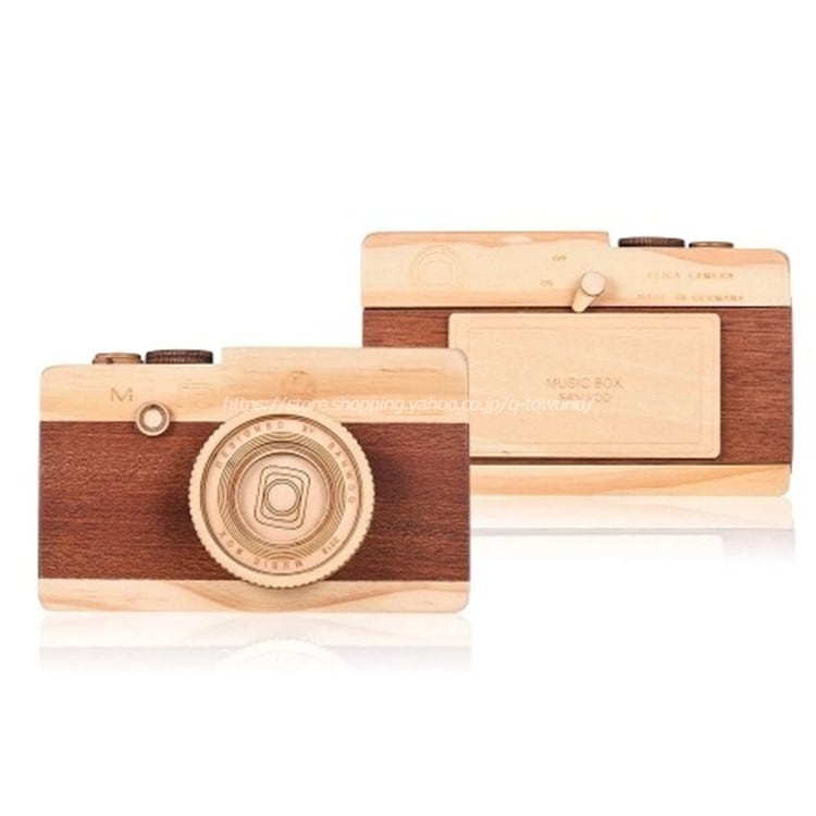 超可愛い撮影装具　オルゴール 音楽が出る　道具　木製カメラ　撮影　おもちゃ