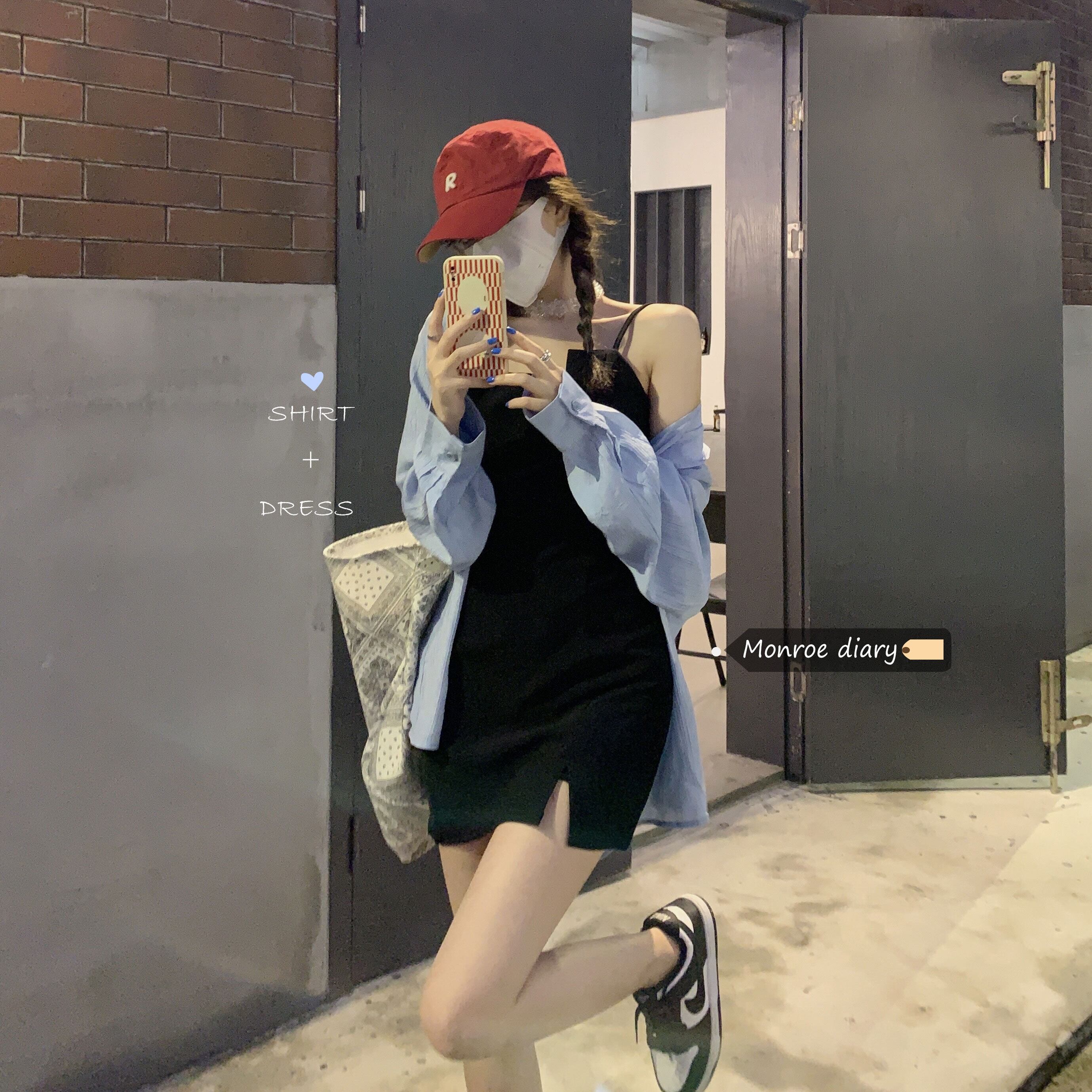 サマーシャツ スカート ストリート 夏物 モンロー93898924285