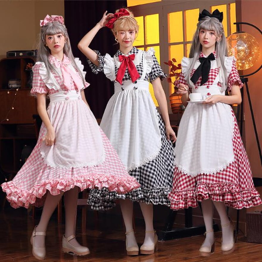 サブカル 服 地雷系 通販 ハロウィン コスプレ イベント衣装 メイド 双子コーデ ガーリー 闇かわいい かっこいい ストリート系