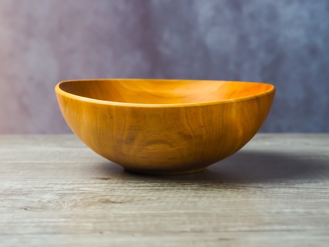 山桜 ウッドボウル19cm no.1（サラダボウル）／Canaria Wood Works