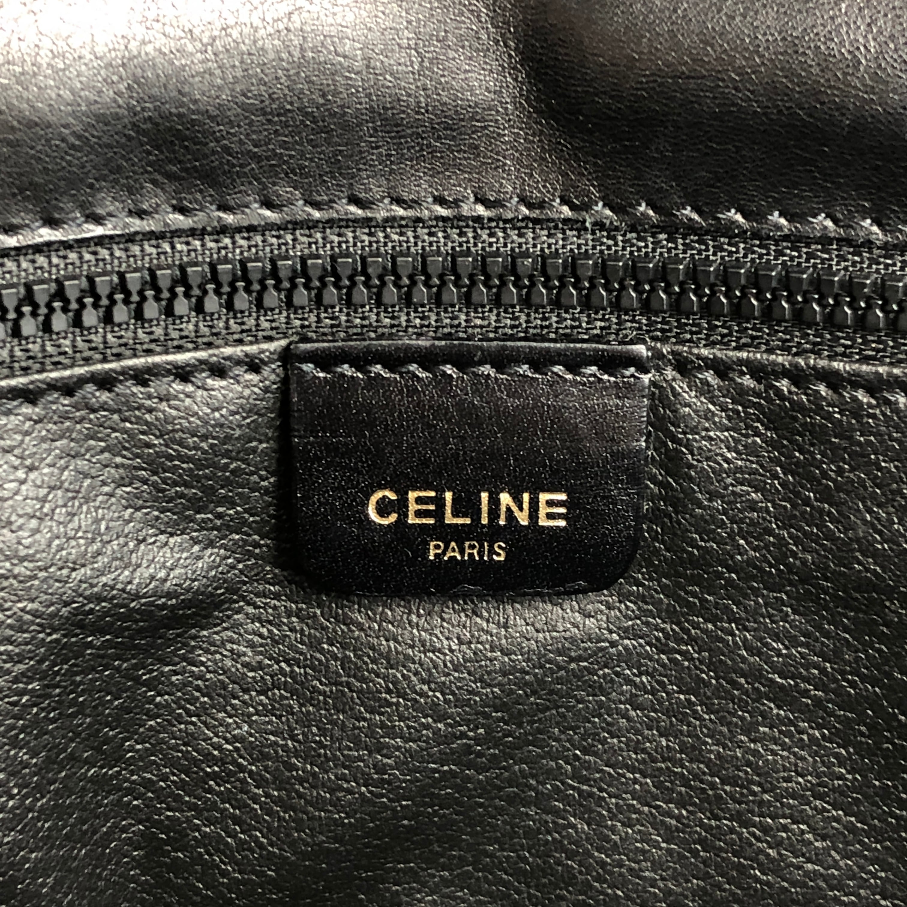 CELINE セリーヌ ショルダーバッグ ブラック ブラゾン レザー CELINE セリーヌ ショルダーバッグ ブラック ブラゾン レザー