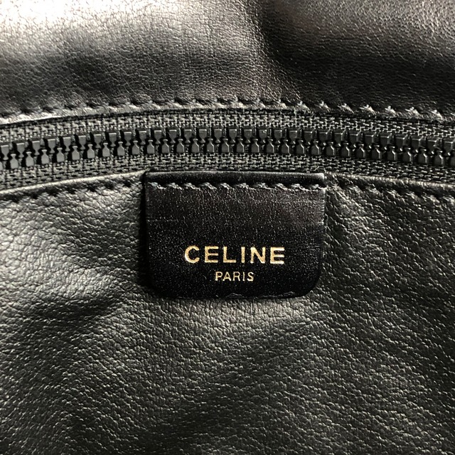 CELINE セリーヌ ショルダーバッグ ブラック ブラゾン レザー キルティング チェーン vintage ヴィンテージ オールド bvdhvm