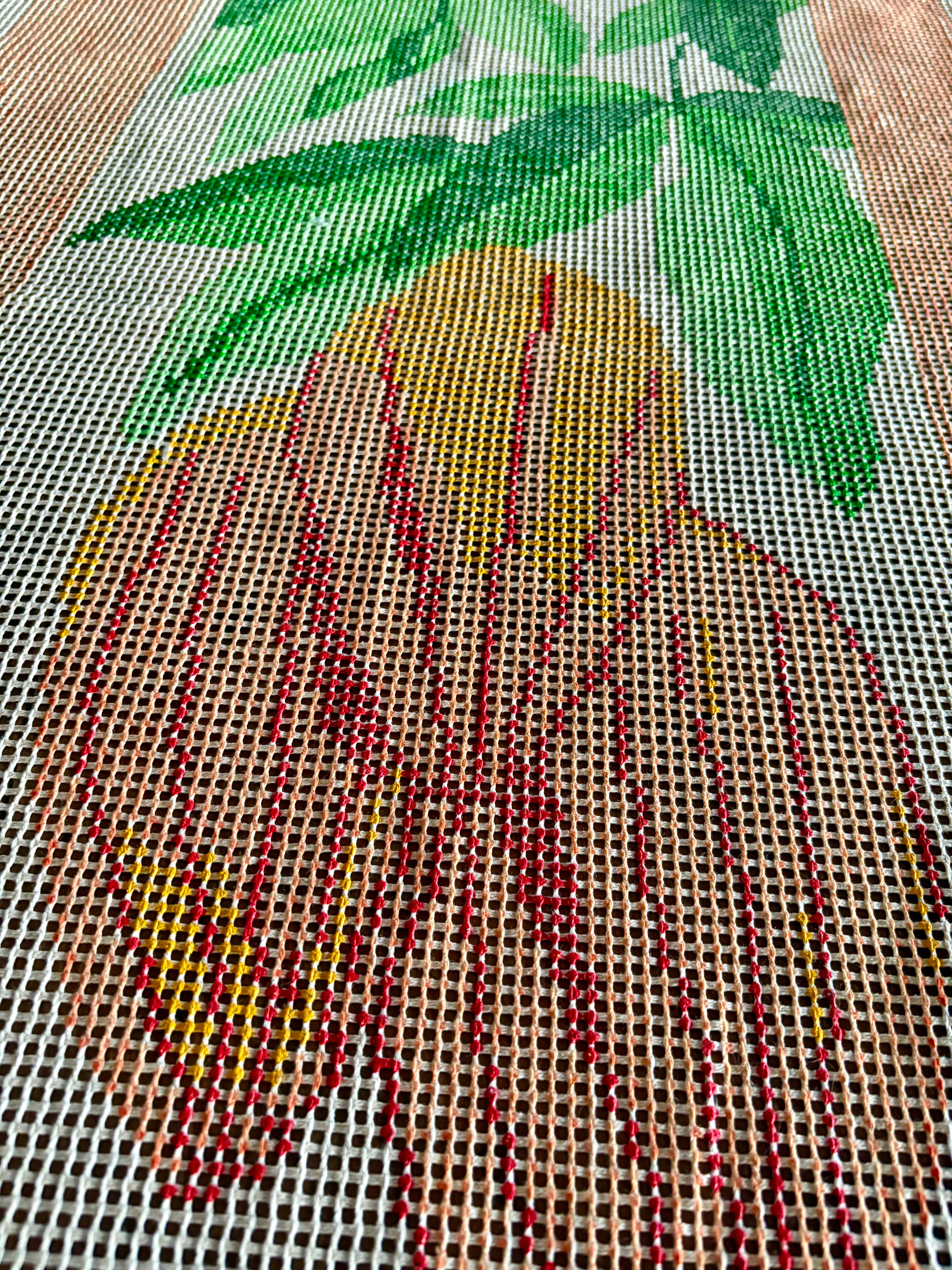 タペサリア下絵済刺繍布＿Cacauカカオ | メルカジーニョ【ブラジル毛糸