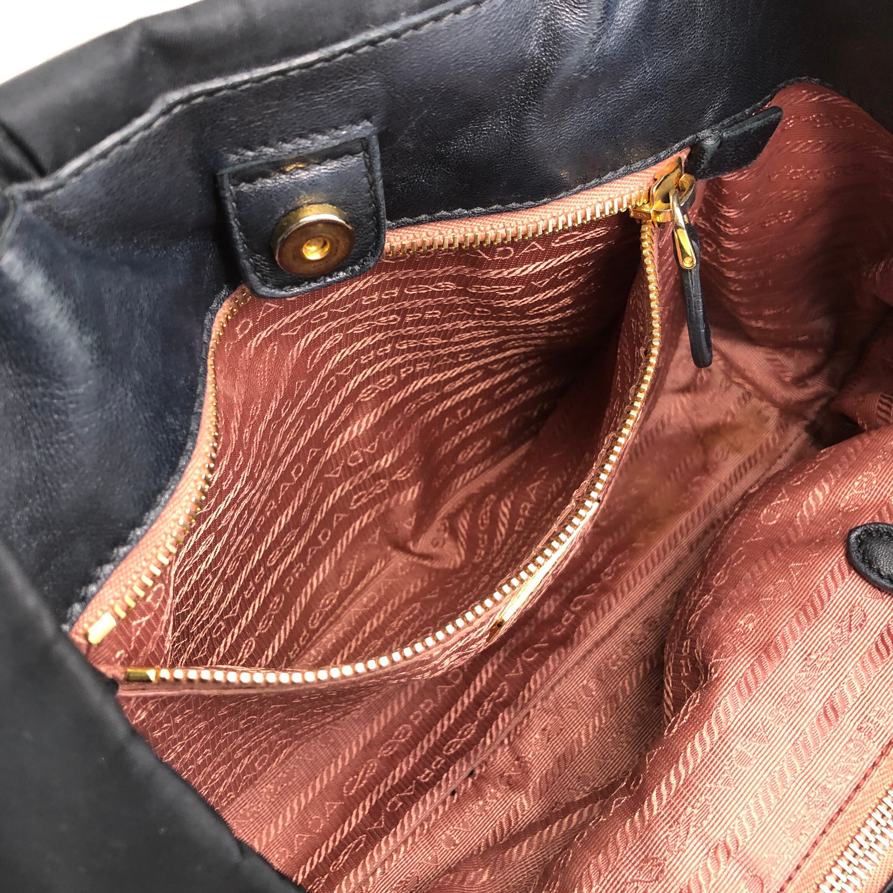 PRADA プラダ ハンドバッグ ブラック ロゴ ナイロン vintage