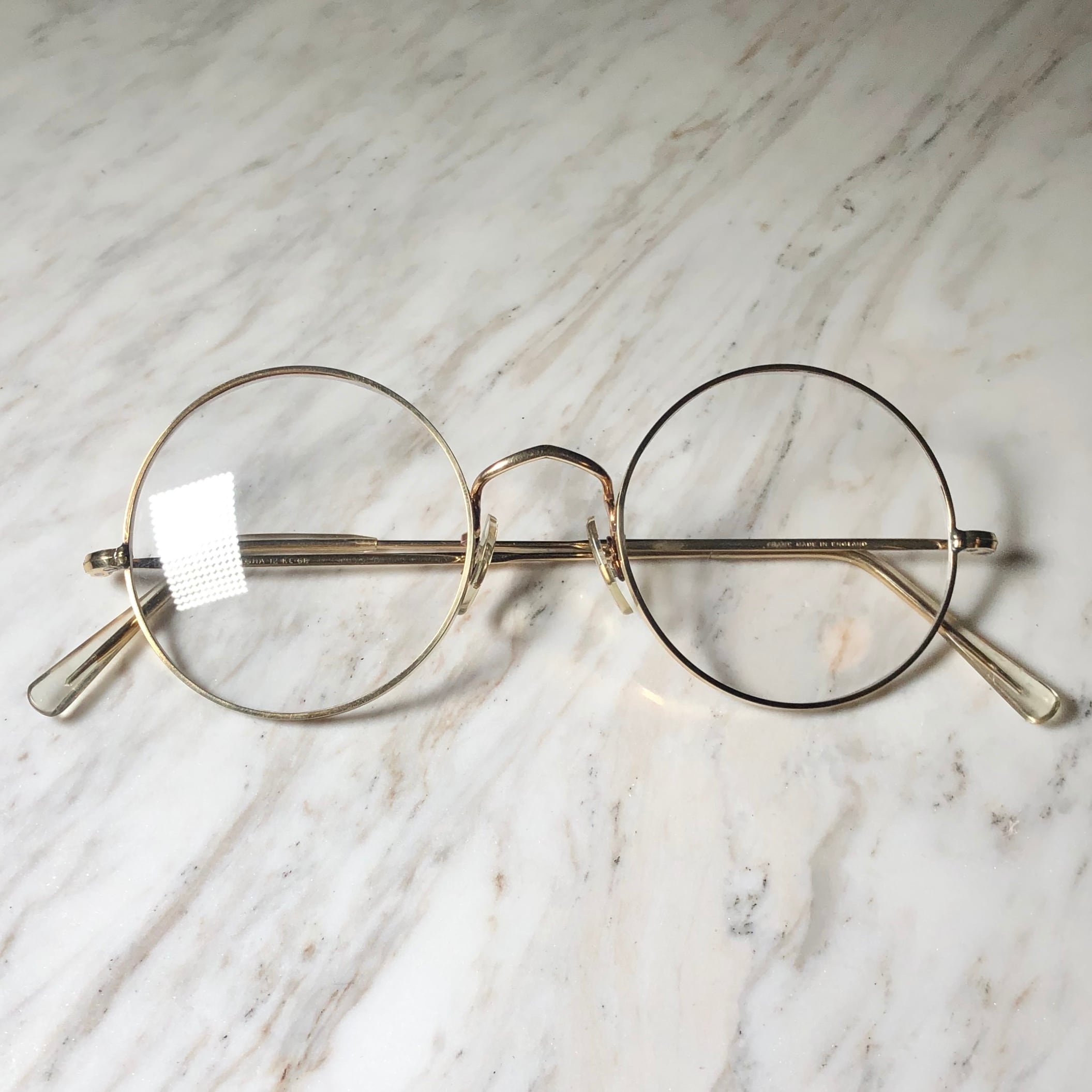 ALGHA 20 メガネ ヴィンテージ 金張り イングランド製M72