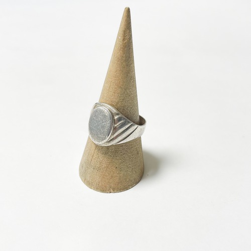 Old 925 Silver Signet Ring Made In Hungary