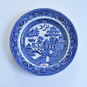 【41110】 英国 ウィローパターンのプレート/ WILLOW PATTERN PLATE