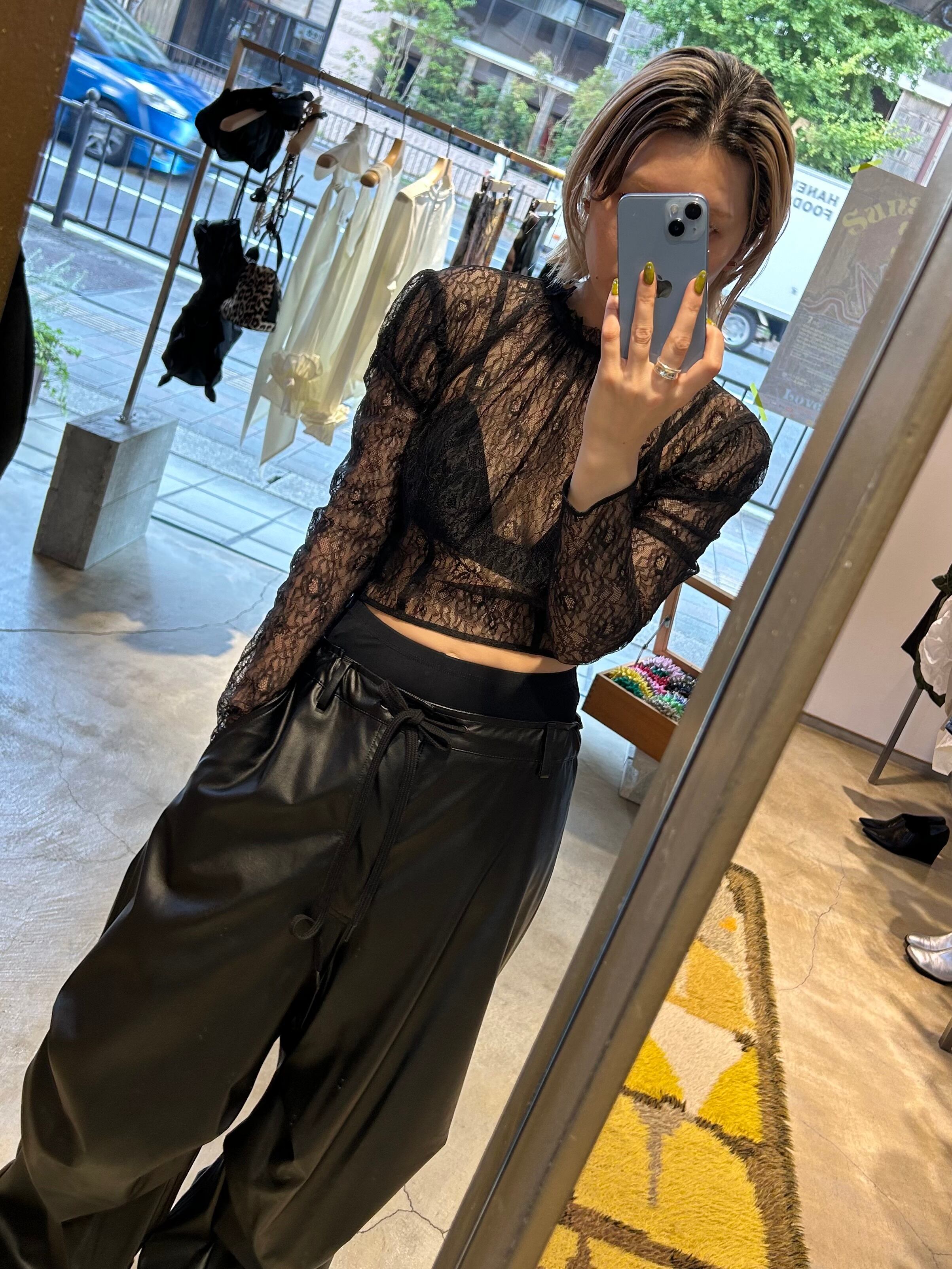 24AW】FETICO フェティコ / LACE SHEER TOP / レーストップス | TRENT 