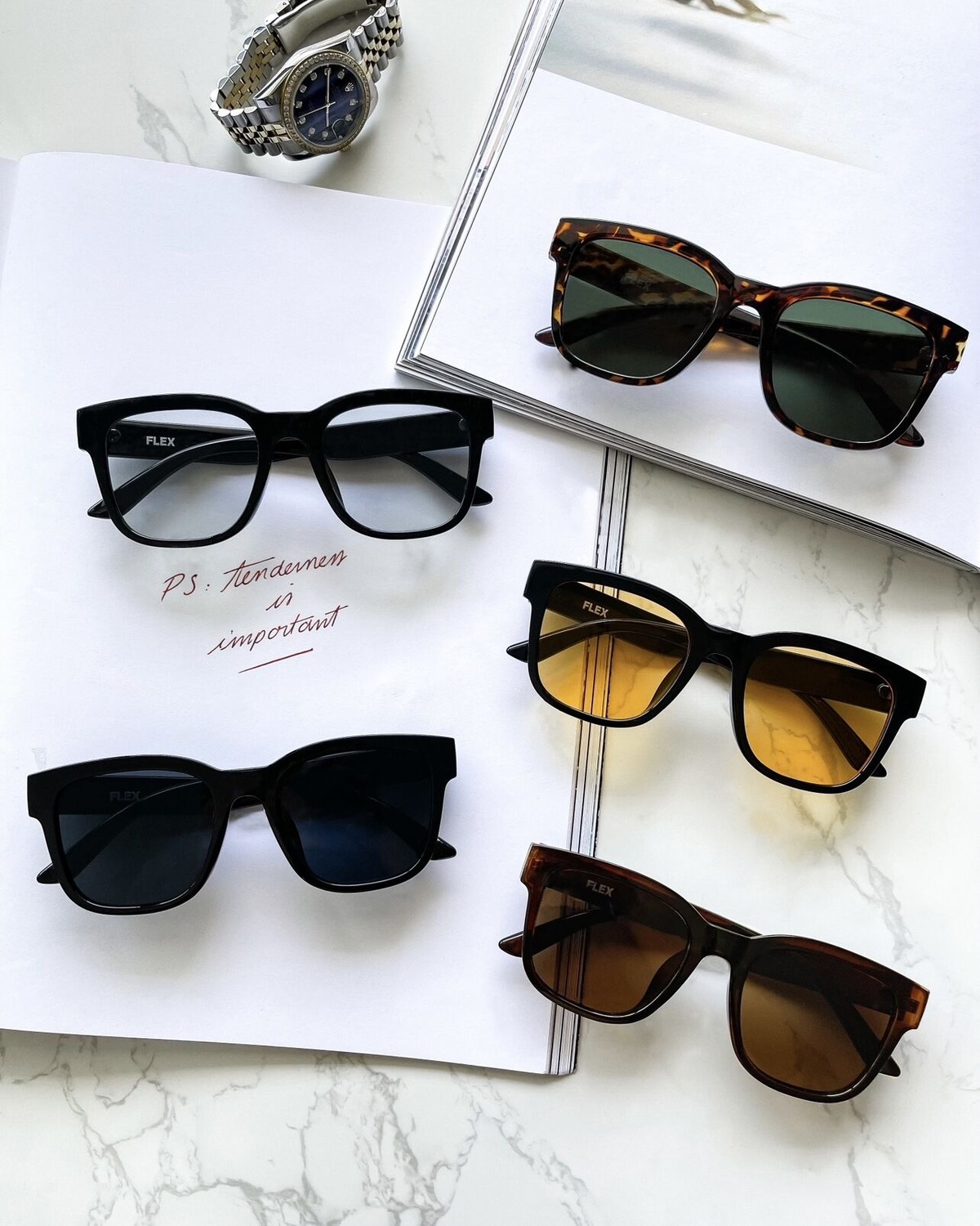5colors】square wide sunglasses | FLEX公式｜SNSで話題のアイウェア 